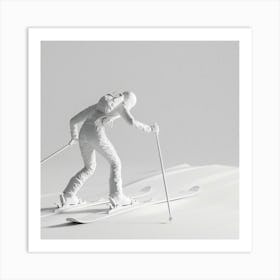 Skier On Skis 7 Art Print