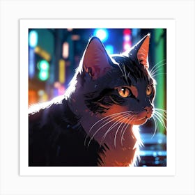 Default Sneaky Cat Art 1 Art Print