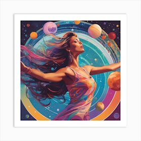 Cosmic Woman Art Print