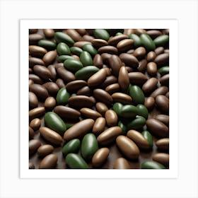 Chocolate Nuts Art Print