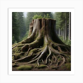 Roots of the Forest Art Print