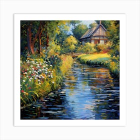 Tranquil River Reverie Art Print