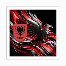 Albania National Football Team Logo Wall Art 19 Art Print