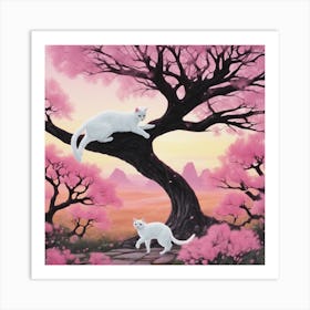 Cherry Blossom Tree Art Print