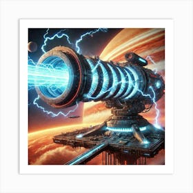 A Sci Fi Depiction Of The Wrath Cannon 2 Art Print