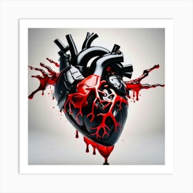 Bloody Heart Art Print