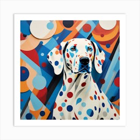 Abstract modernist Dalmatian Art Print