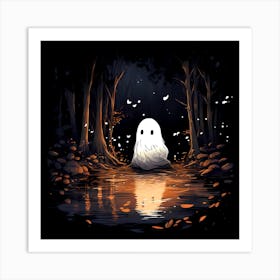 Ghost In The Woods 3 Art Print
