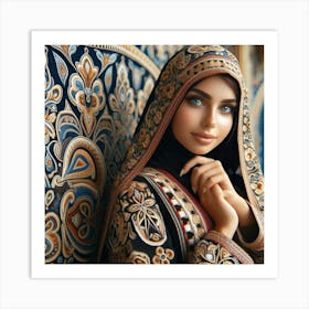 Beautiful Muslim Woman 1 Art Print