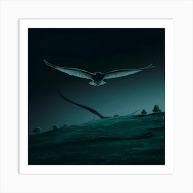 Eagle In Flight Art Print