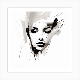 Portrait Of A Woman 9 Art Print