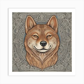 Shiba Inu 70 Art Print