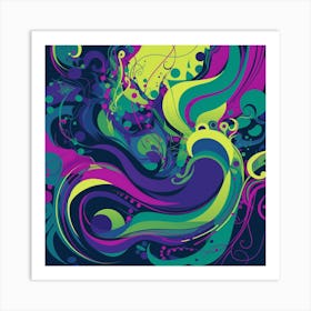 Abstract Swirls 2 Art Print