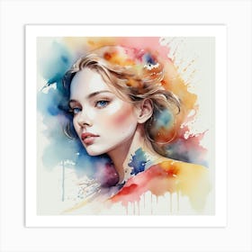 Watercolor Painting Art Print 2 Art Print