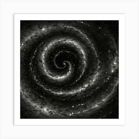 Black and White Abstract Art 183 Art Print