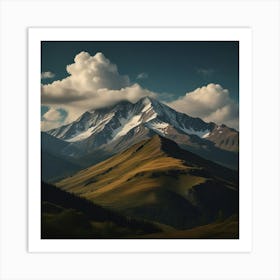 Mountain Landscape - Mountain Stock Videos & Royalty-Free Footage 1 Art Print