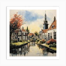 Village In The Netherlands Art Print