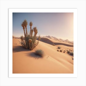 Desert Cactus Art Print