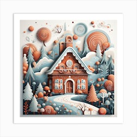 House In The Forest Art Print