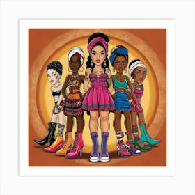 Afropunk Girls Art Print