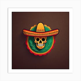 Day Of The Dead Skull 142 Art Print