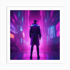 Futuristic Cityscape Art Print