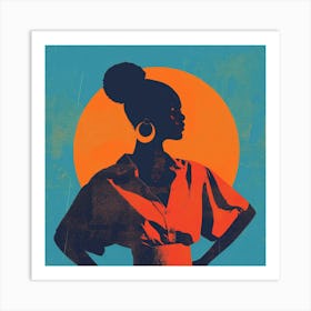 Afro-American Woman 30 Art Print