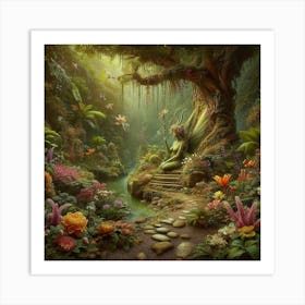 Fairy In The Forest 11 Art Print