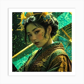 Japan Geisha Visual 18 Art Print