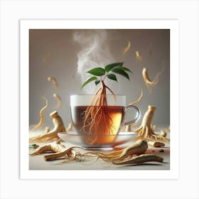 Tea In A Cup Art Print