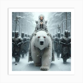 White Wolf Art Print