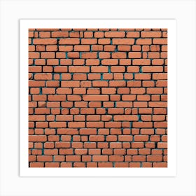 Brick Wall Background Art Print