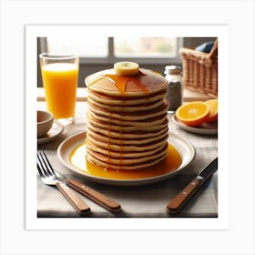 Pancakes On A Plate Art Print