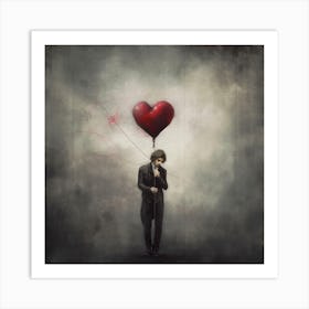 Heart Balloon Art Print