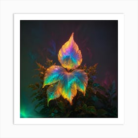 Rainbow Leaf 2 Art Print