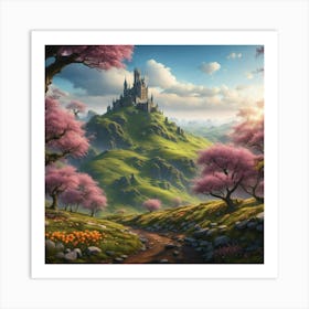 Castle On A Hill Art Print