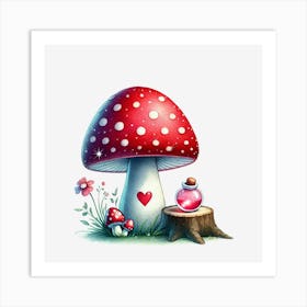 Fairy Mushroom Art Print