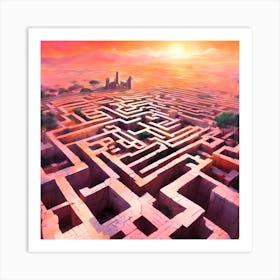 Maze Art Print