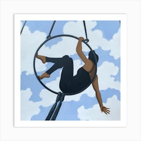 Trapeze Artist (Square) Art Print