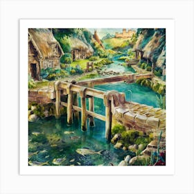 England Village Art Print