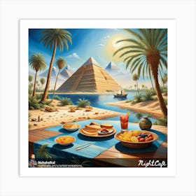 Egyptian Breakfast 1 Art Print