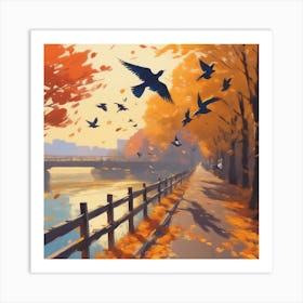 Autumn Painting Art Print