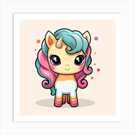 Cute Unicorn 614 Art Print