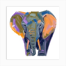 African Elephant 02 Art Print