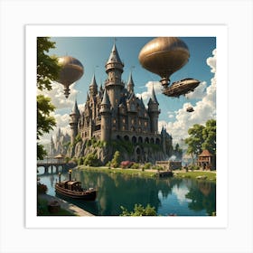 Steampunk Castle Art Print