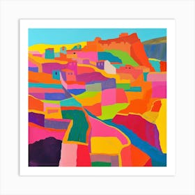 Abstract Travel Collection Cusco Peru 4 Art Print
