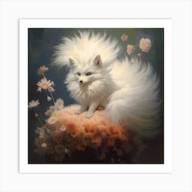 White Fox Art Print