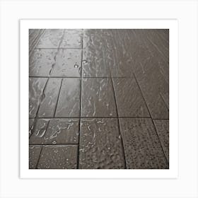 Wet Tile Floor Art Print