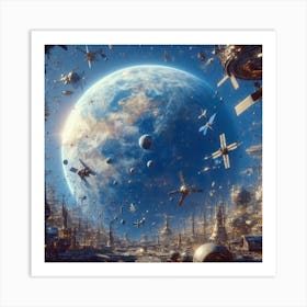 Space City 17 Art Print