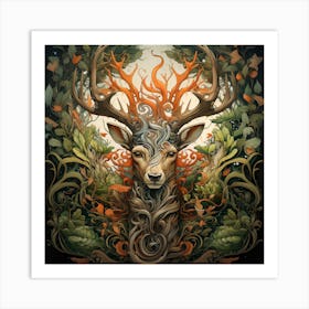 Deer Of The Forest Art Print